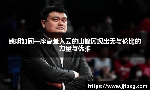 姚明如同一座高耸入云的山峰展现出无与伦比的力量与优雅